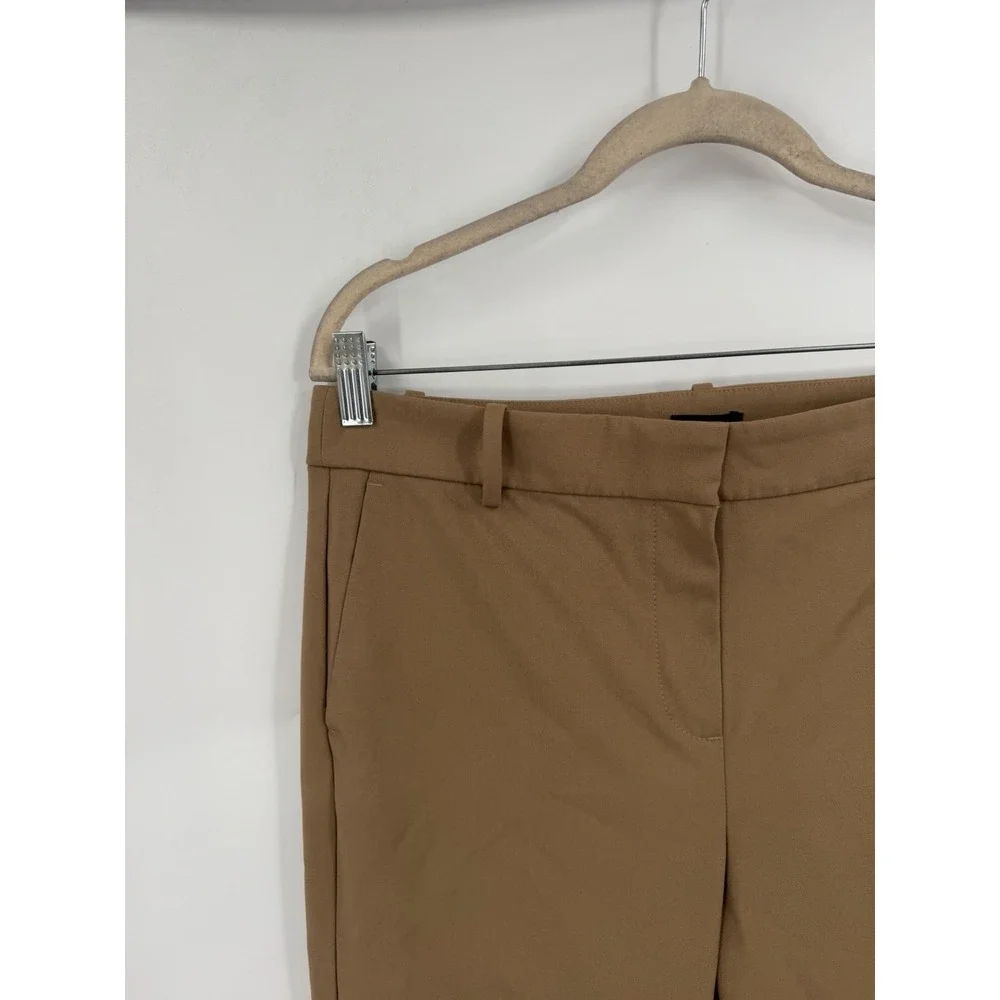 J. Crew Slim Fit Trouser Pants Women 10 Tall Black Dress Workwear Full Length